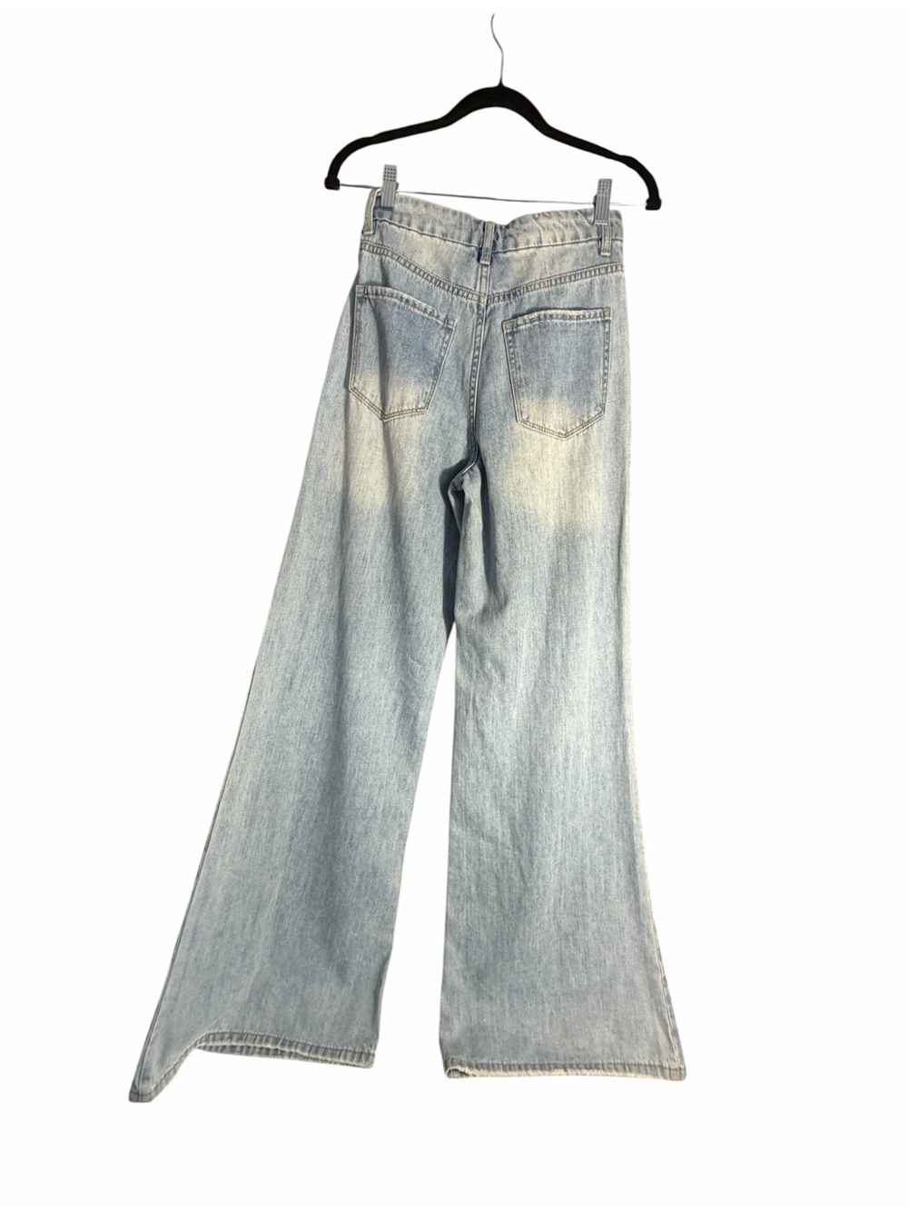 NWT Insane Gene High Rise Super Wide Leg Light Wash Womens Jeans Sz 24 - Picture 3 of 14